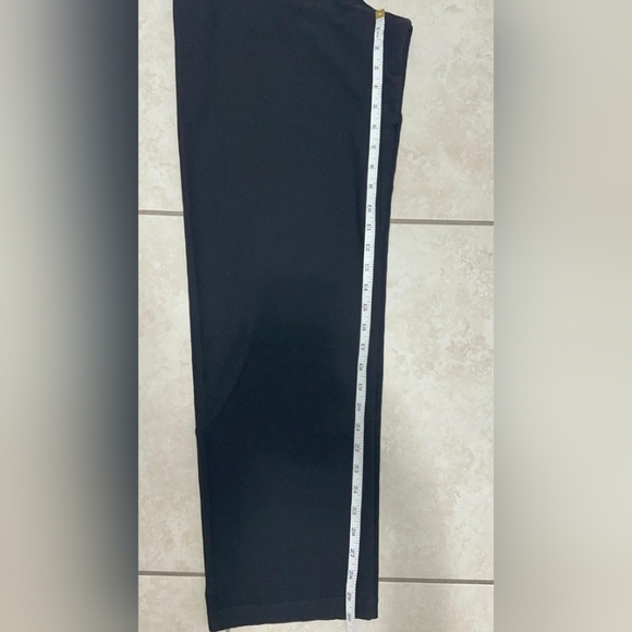 Eileen Fisher Casual Black Pants Pull on Stretch Wide Leg Women Size M. - Picture 6 of 7